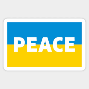 Ukrainian flag - peace Sticker